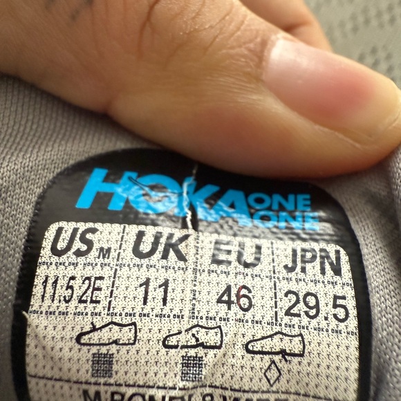 Hoka bondi 8 Light Gray Athletic Shoes - Picture 8 of 8